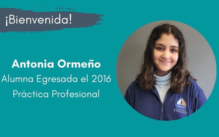 Alumna egresada el año 2016 realiza su práctica profesional en nuestro